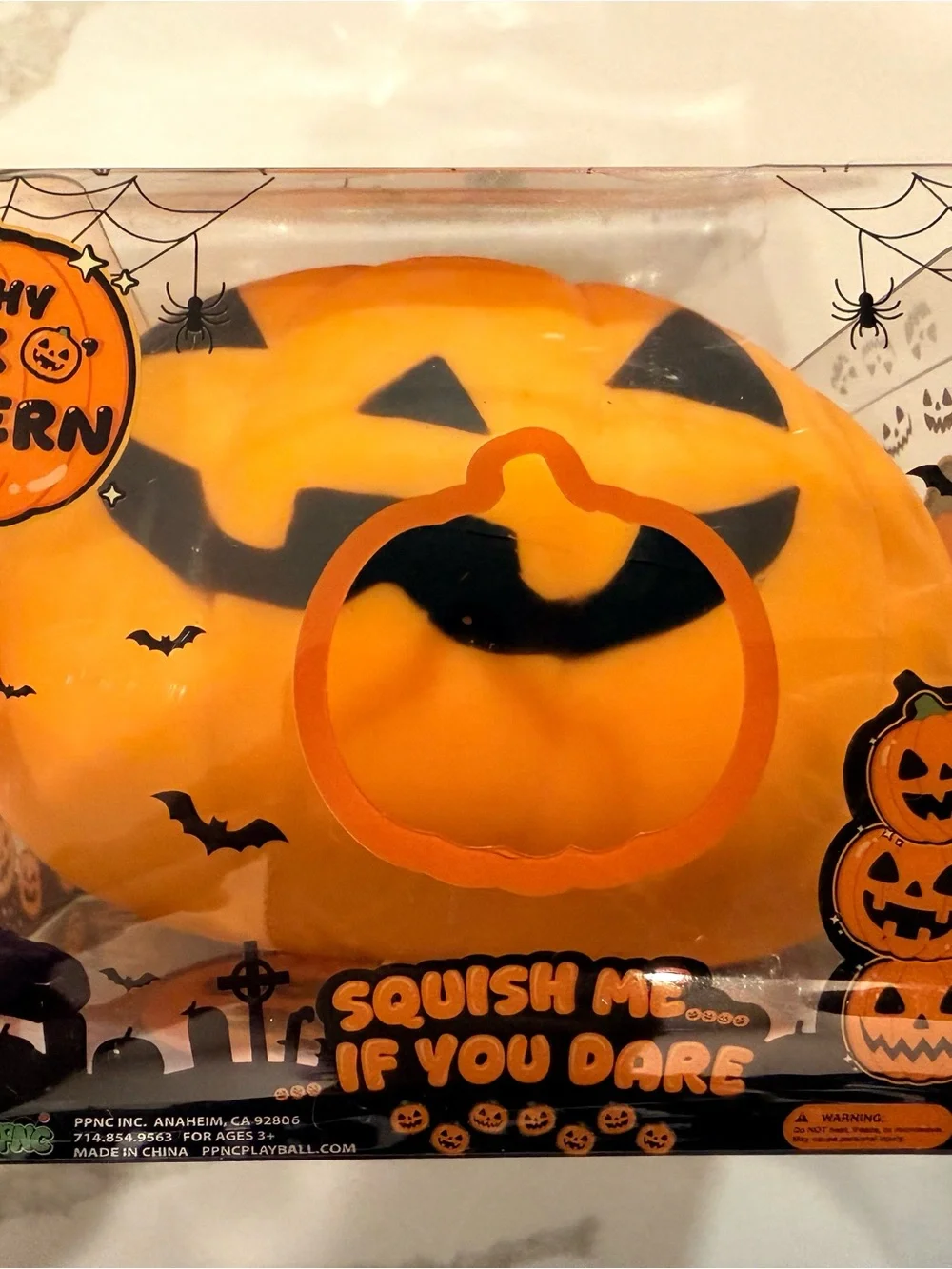 Halloween Orange Pumpkin Squishy Toy